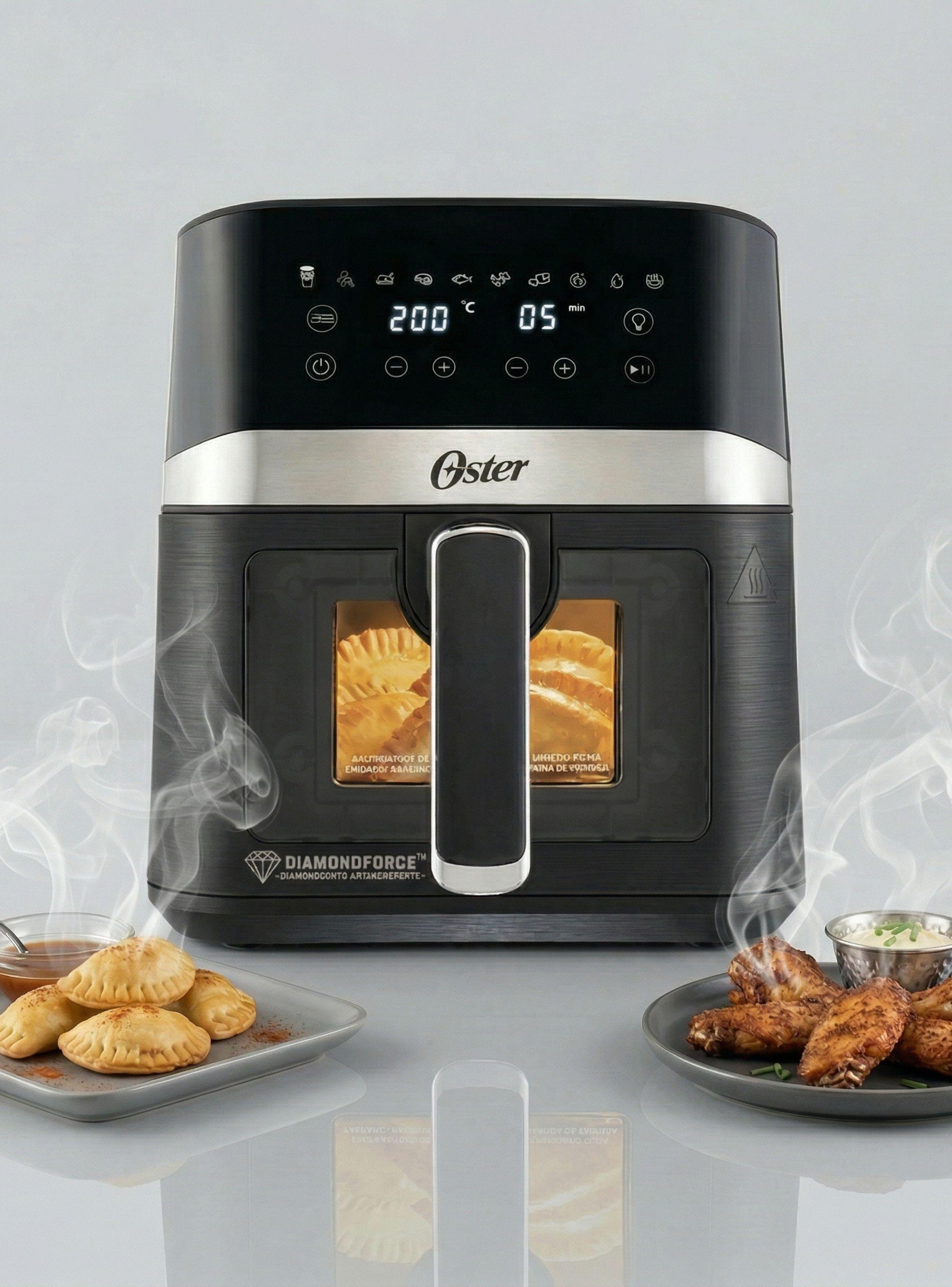 Freidora de aire digital Oster® con recubrimiento DiamondForce,Capacidad 4L ,CKSTAF40WDDF 1300W-0