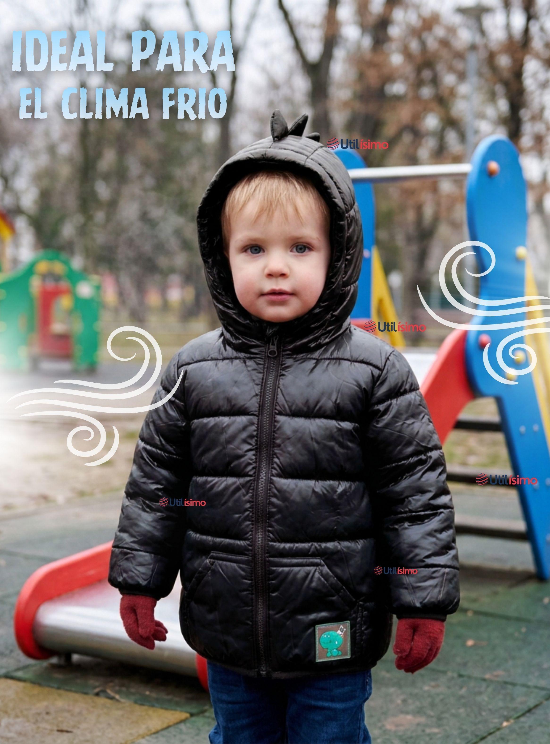 Parka Dinosaurio Con Capucha Manga Larga de Niño Jump Kids Negra-6