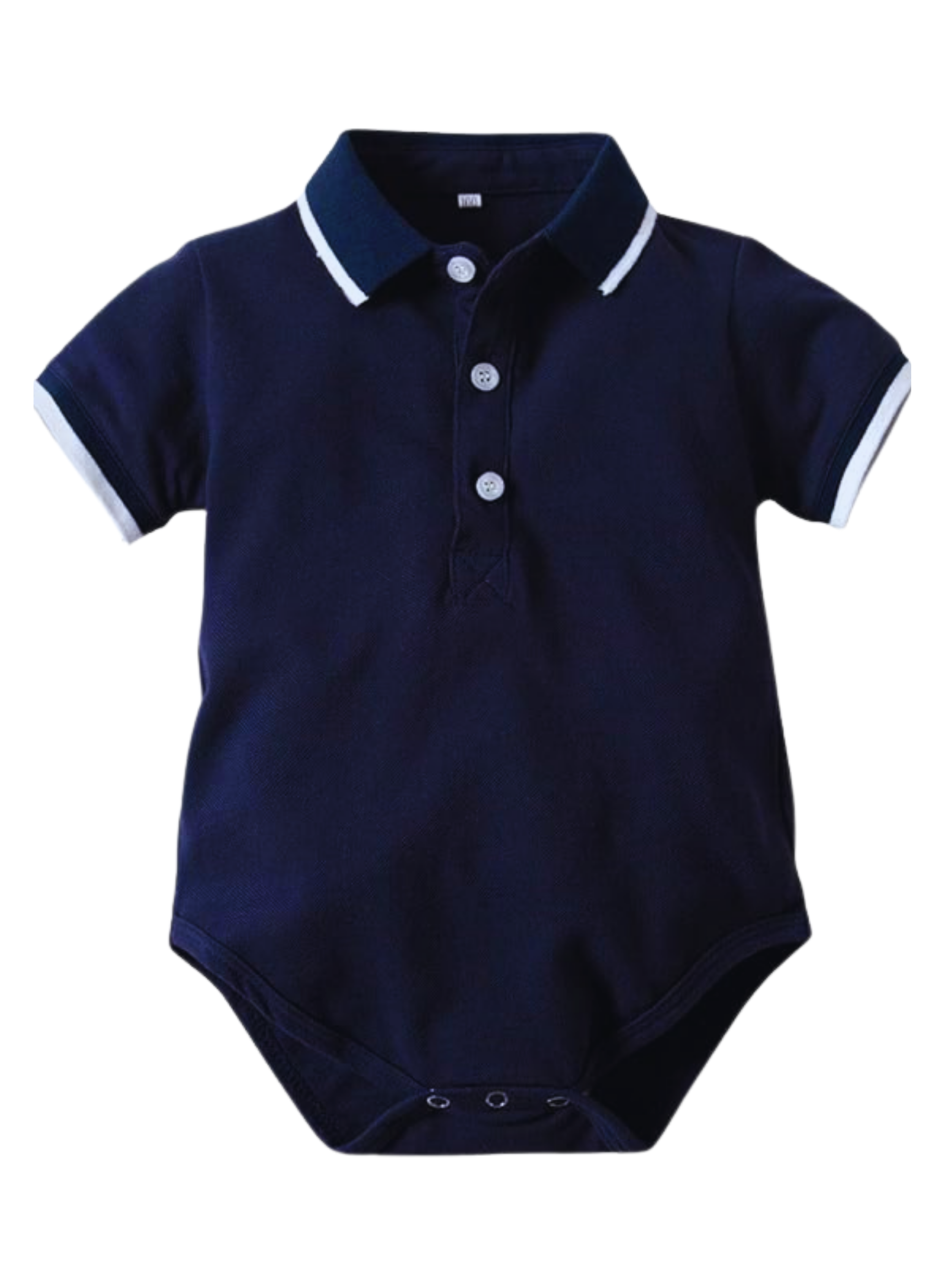 Conjunto Bebé Niño Body estilo Pique y Pantalón Corto 6 a 24 meses Dark Blue-1