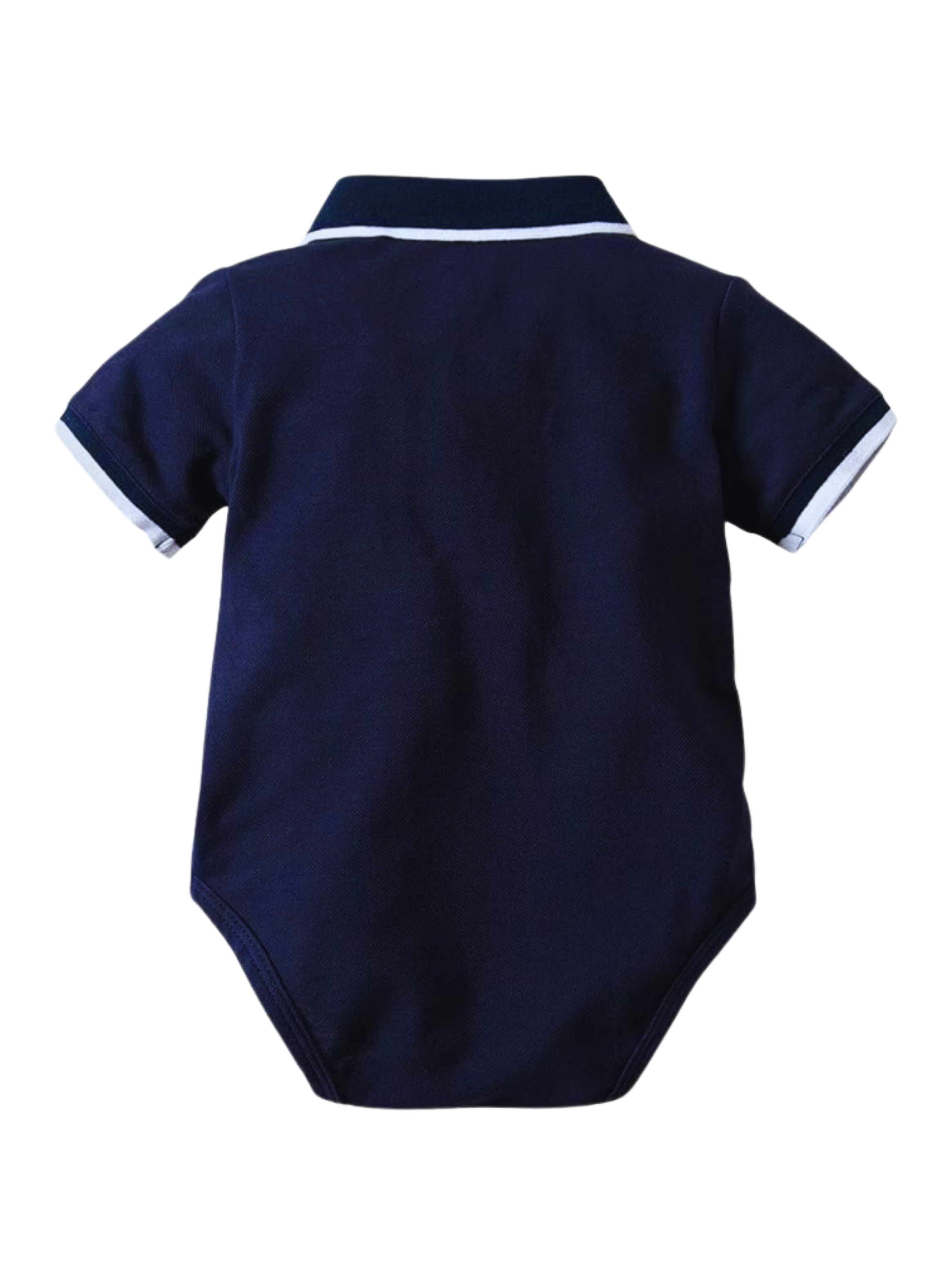 Conjunto Bebé Niño Body estilo Pique y Pantalón Corto 6 a 24 meses Dark Blue-3