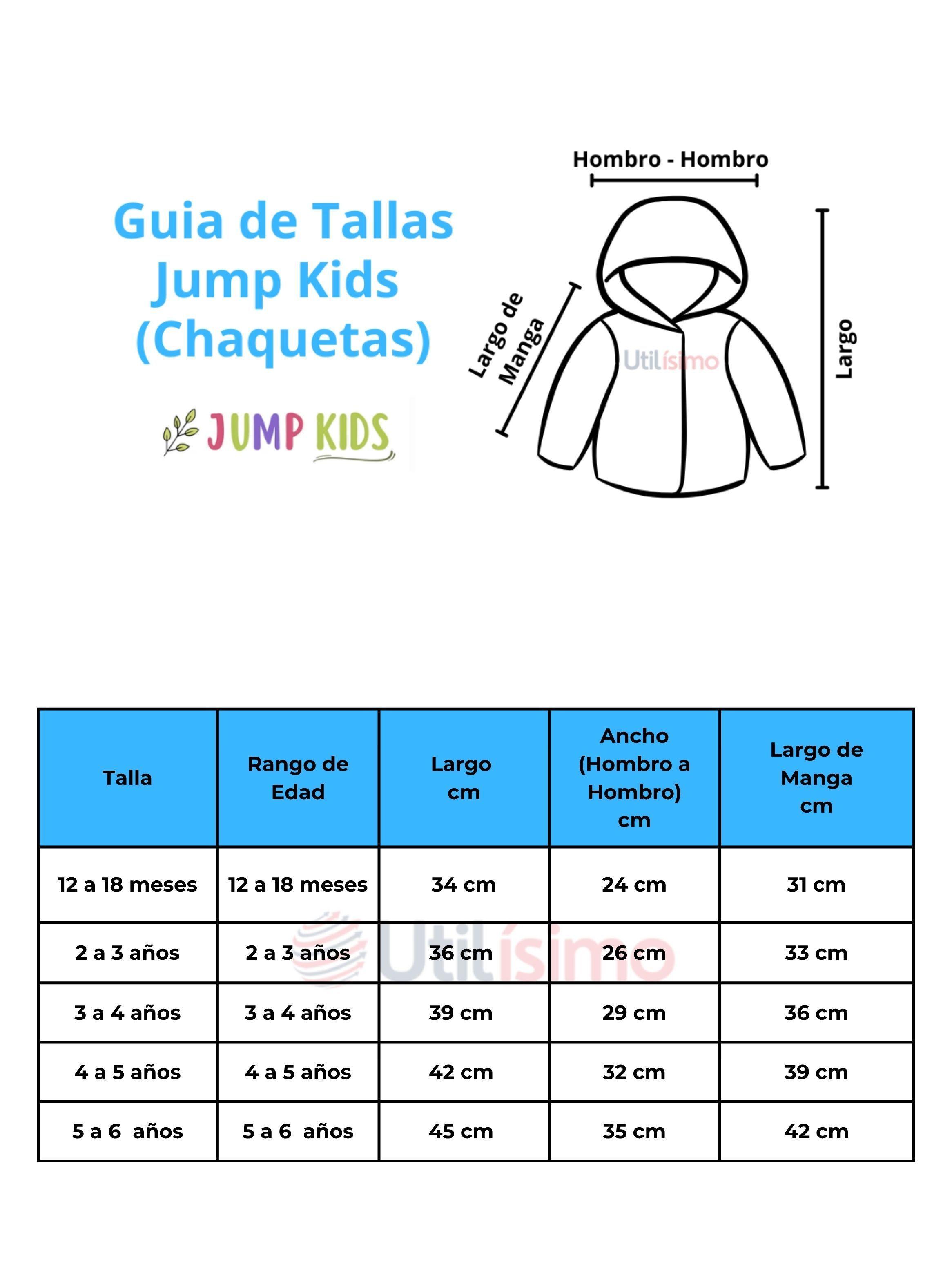 Chaqueta Polar Manga Larga Con Capucha Niño y Niña Jump Kids-2