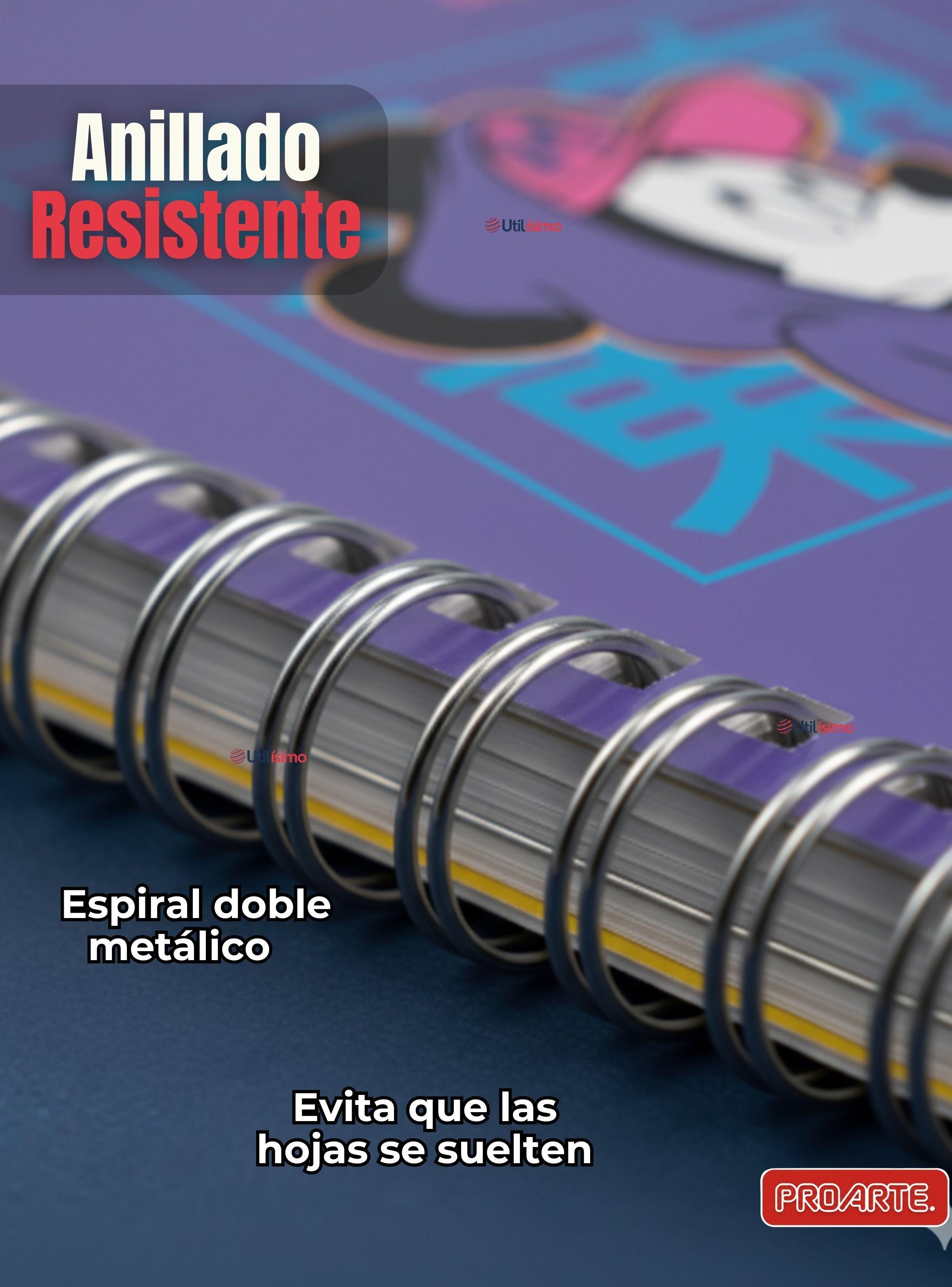 Pack 5 Cuadernos Universitarios Mickey Mouse Pop Proarte 7mm 100 Hojas Diseño Surtido-4