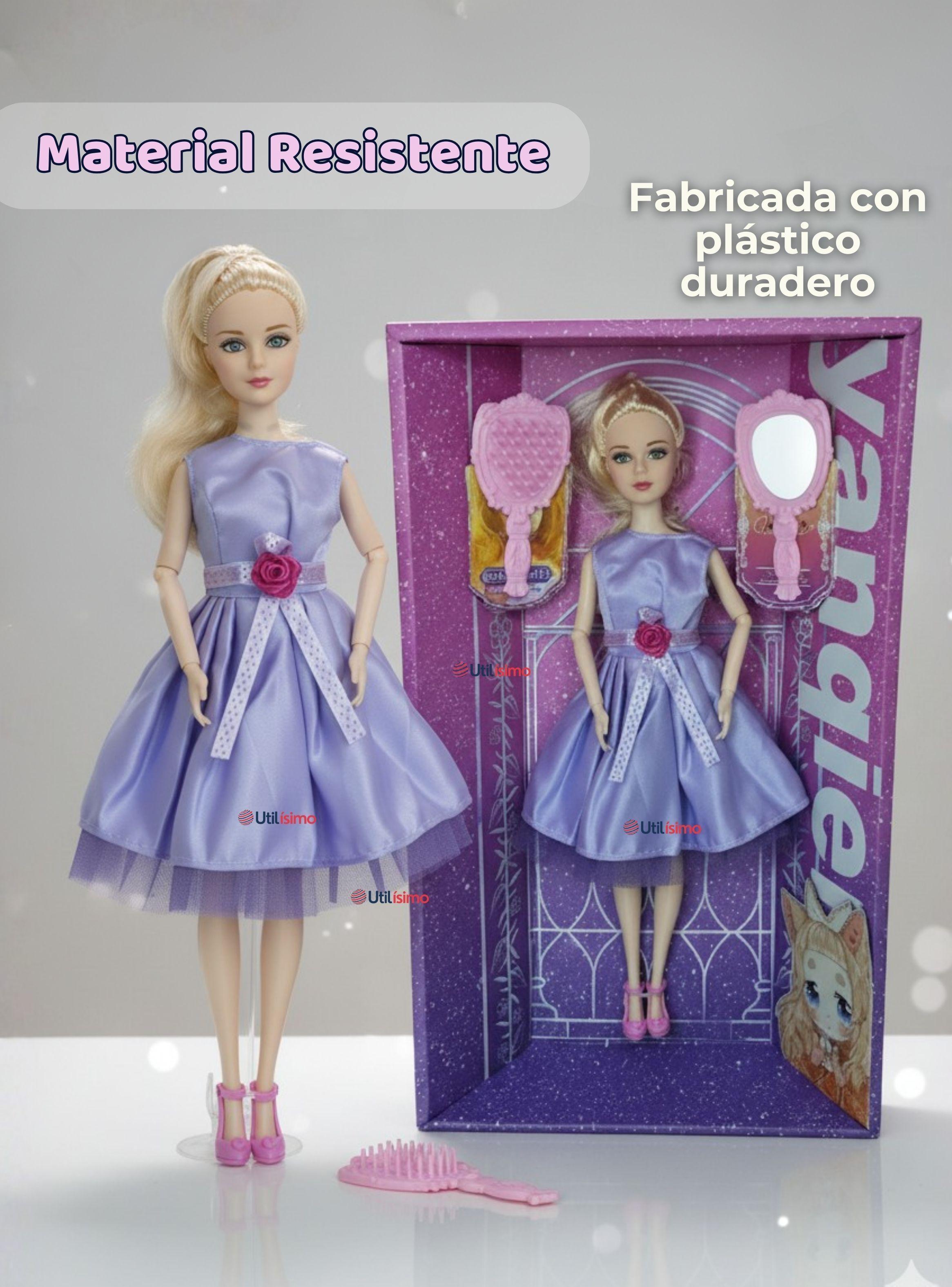 Set de Juego Muñeca Princesa Con Espejo Y Peine-6