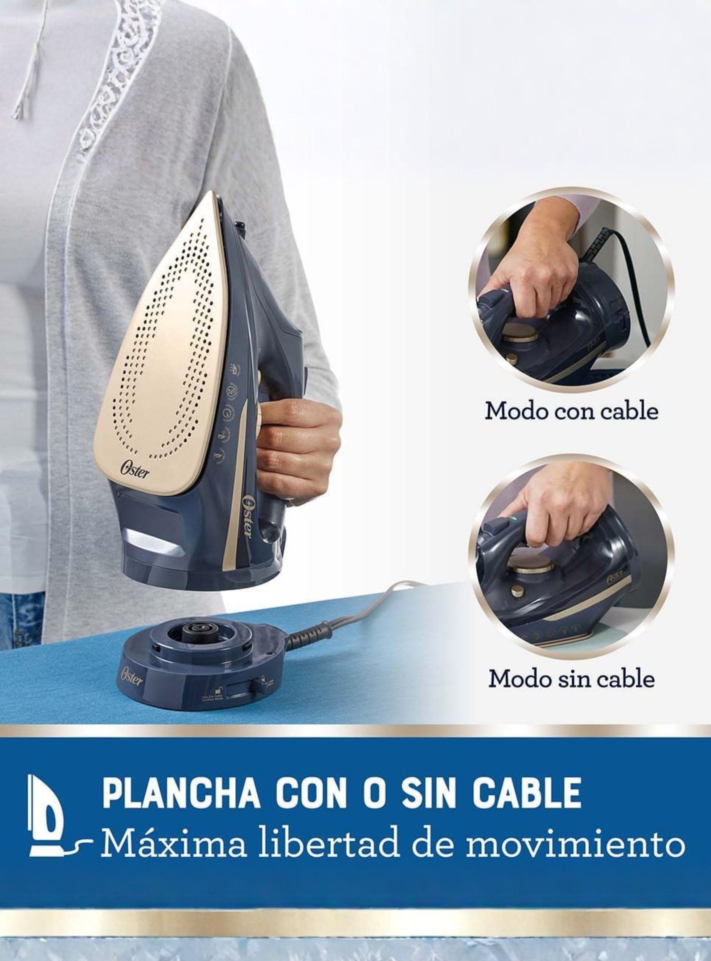 Plancha de vapor inalámbrica Oster® 2 en 1 suela de cerámica GCSTCC5000-3