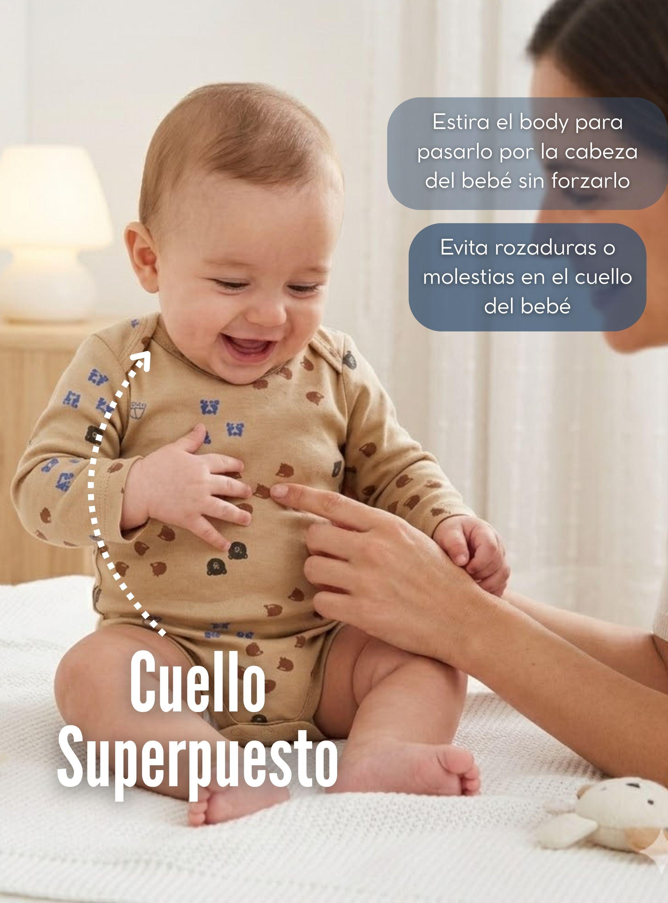 Pack 4 Bodys Manga Larga 100% Algodón Tedmimak Aventure Nature Bebé Niño-5