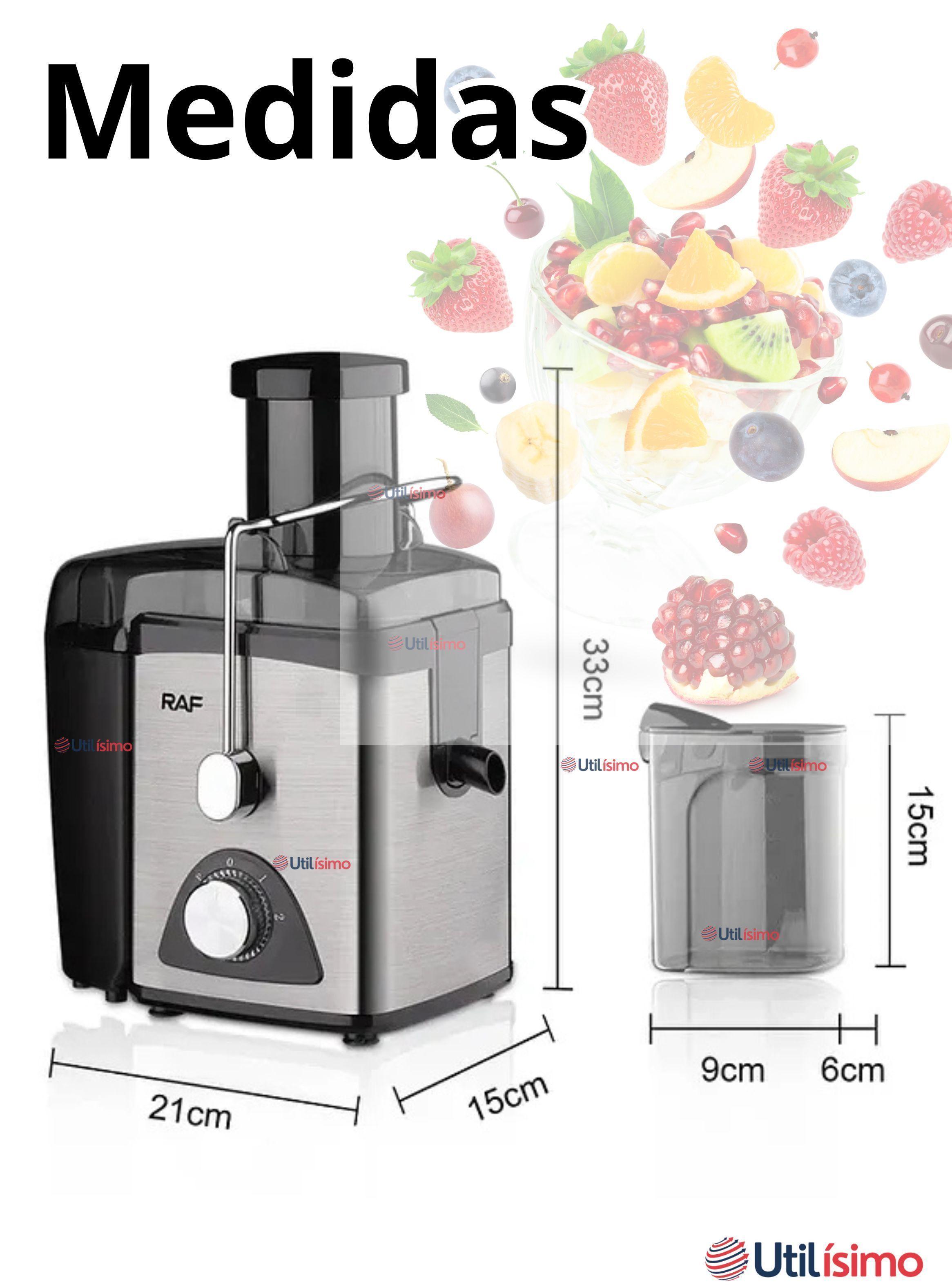 Extractor Exprimidor de Jugos Eléctrico 1000W de Potencia Frutas y Verduras-2