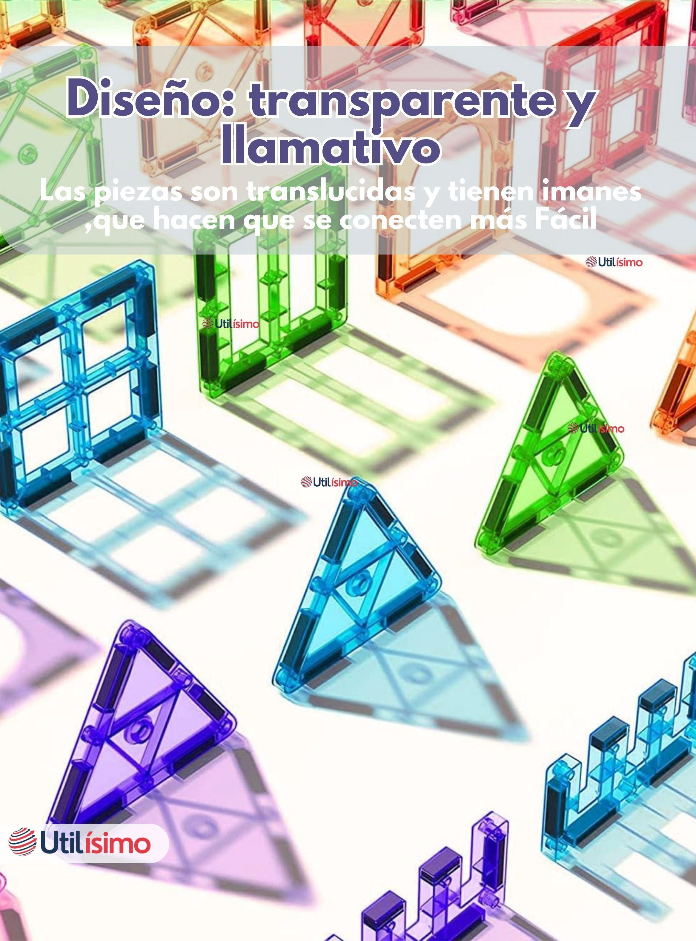 Juego Bloques De Construcción Magnéticos 3D para Niño o Niña de 66 Piezas -7