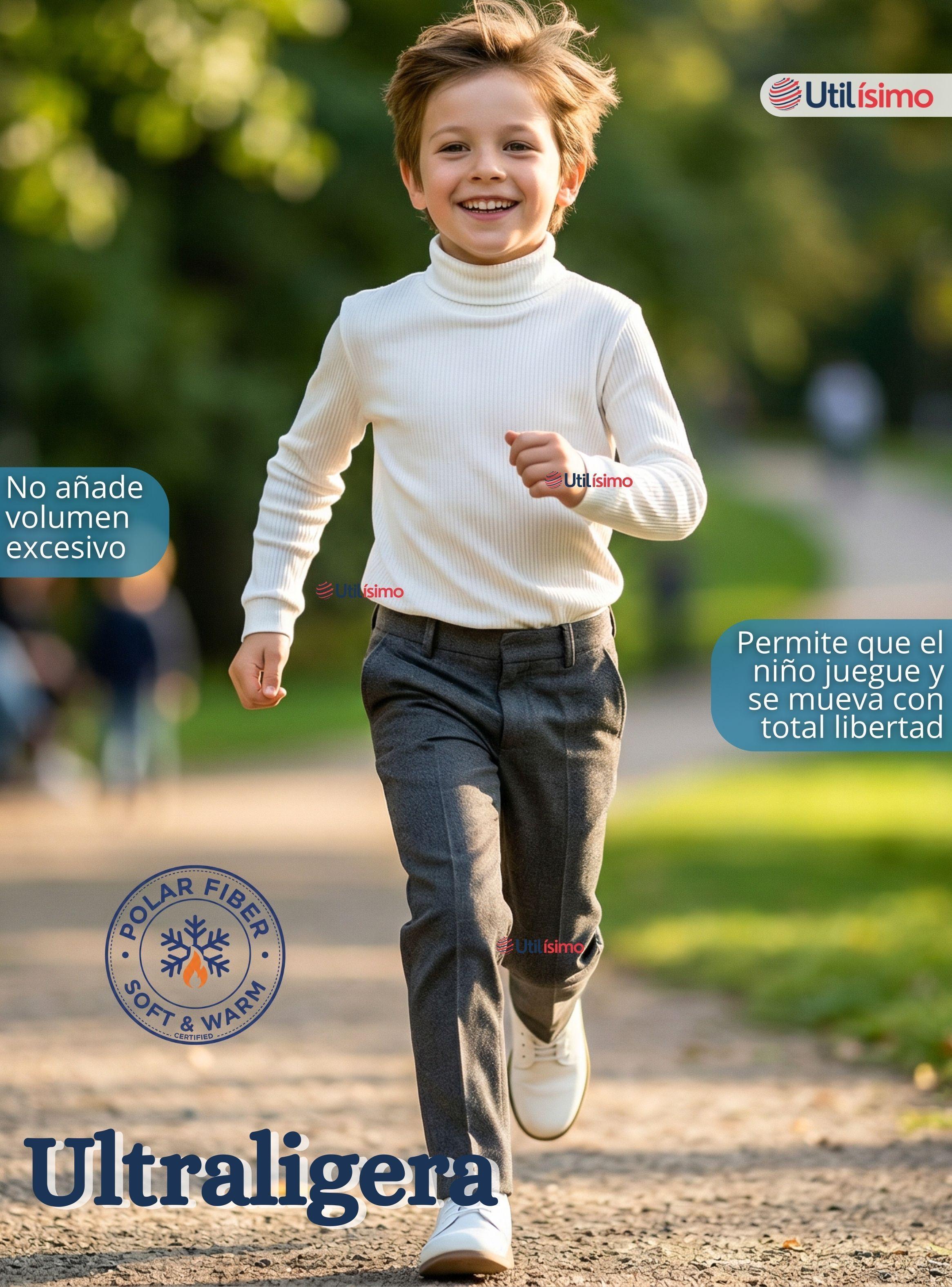 Pack 3 Poleras Camisetas Polar Primera Capa Beatle Manga Larga Colores Surtido Niño-7