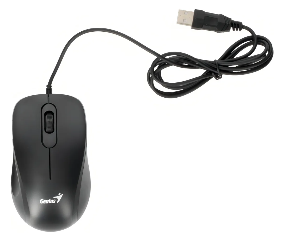 Mouse Genius optico Usb Dx 101 Negro-1