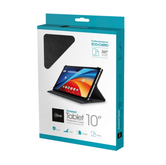 Funda para Tablet MLAB 9489 10Pulgadas Rotatoria Eco Cuero-2