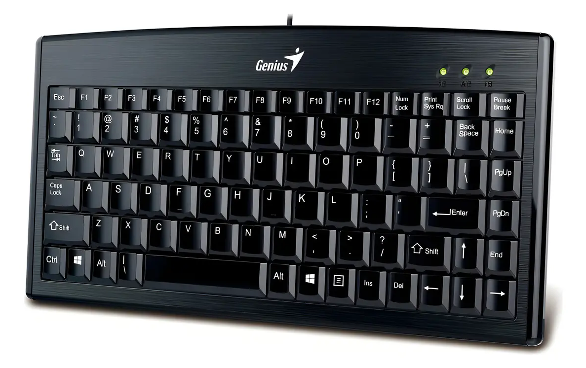 Teclado Compacto Usb Genius Luxemate 110 Espa ol Negro-0