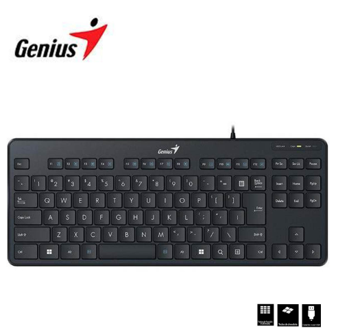 Teclado Compacto Usb Genius Luxemate 110 Espa ol Negro-1