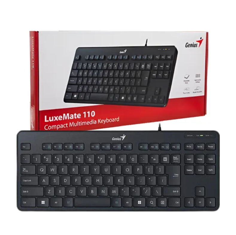Teclado Compacto Usb Genius Luxemate 110 Espa ol Negro-4