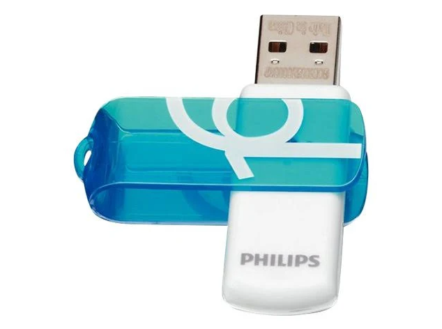 Pendrive 16gb Philips Vivid Blue 2 0 Color Azul-2