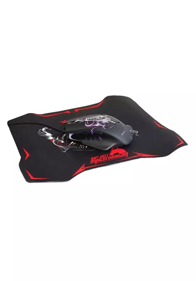 Kit Gamer Mouse Pad Optico 3200dpi Xtrike Me Tecnocenter Color Negro-3