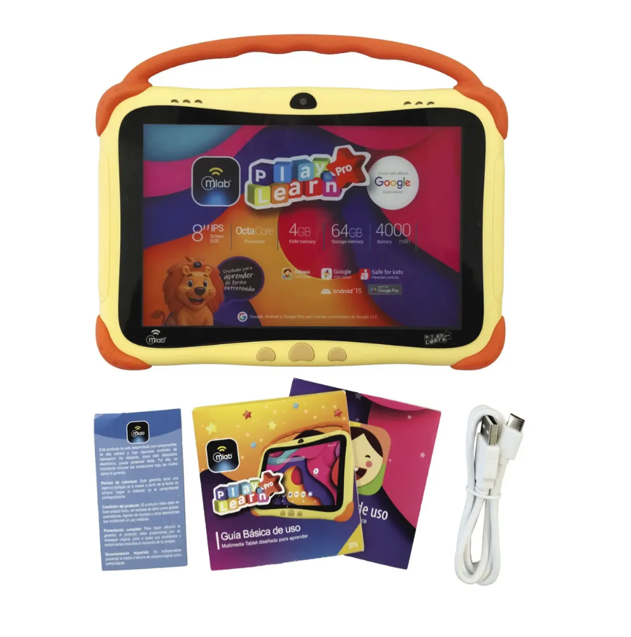 Tablet Mlab Play Learn Pro 4gb 64gb 8 Amarilla-6