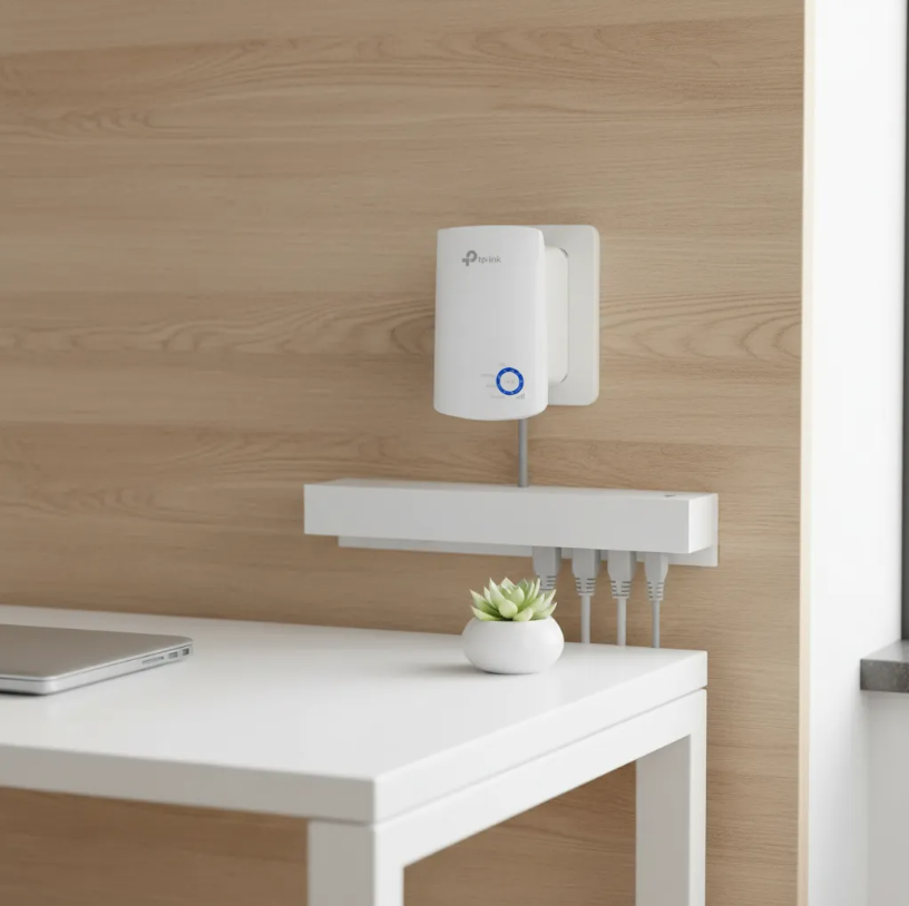 Repetidor de señal TL WA850re Wi Fi 300Mbps blanco TP Link-5