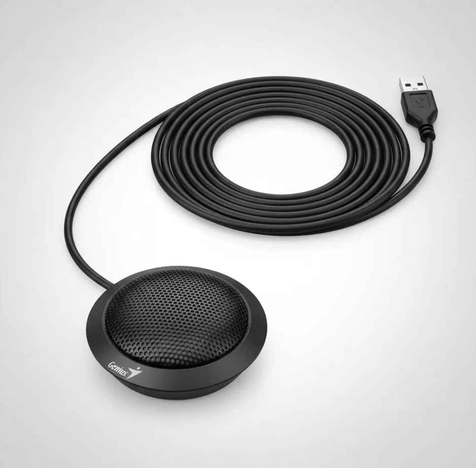 Micrófono Din mico Genius MIC 100U USB para Computadora-2