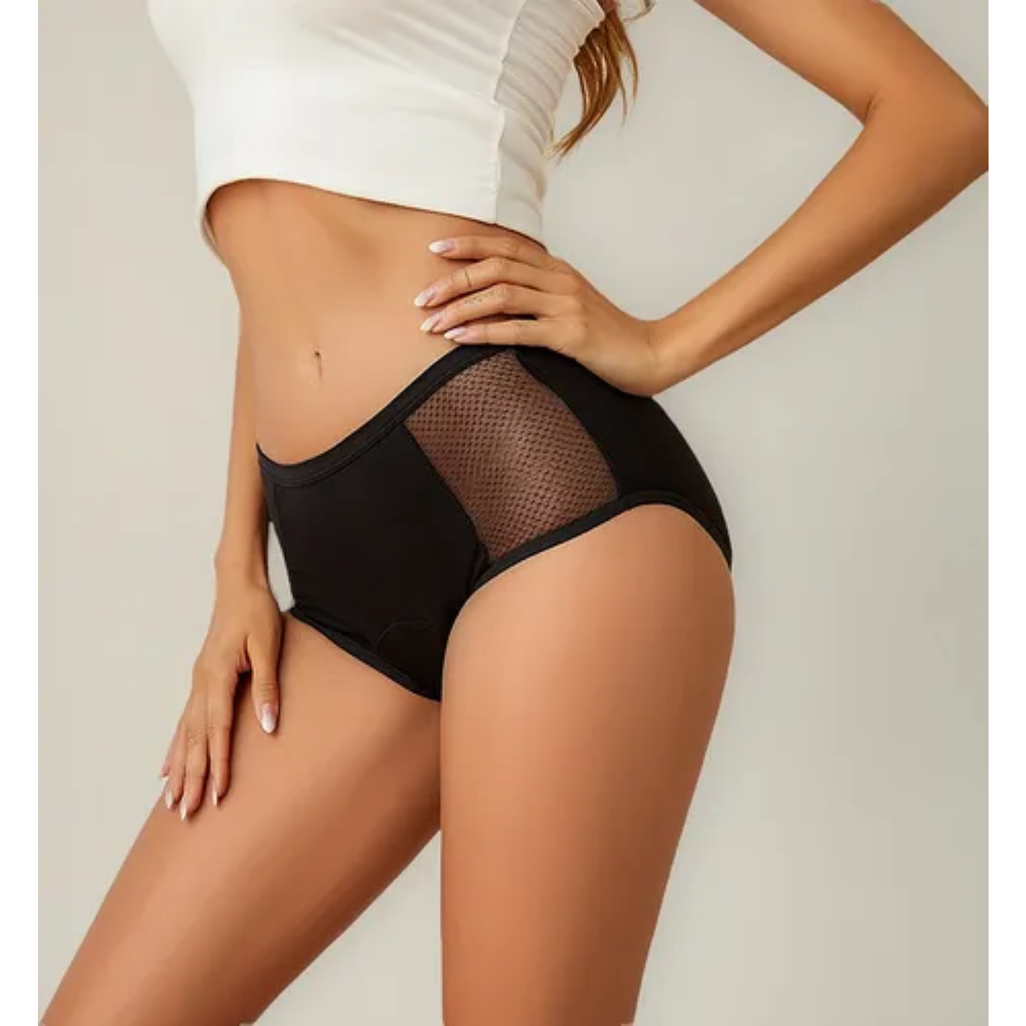 Calzón Menstrual Absorbente Flujo Abundante | Color Negro Modelo 9808-0