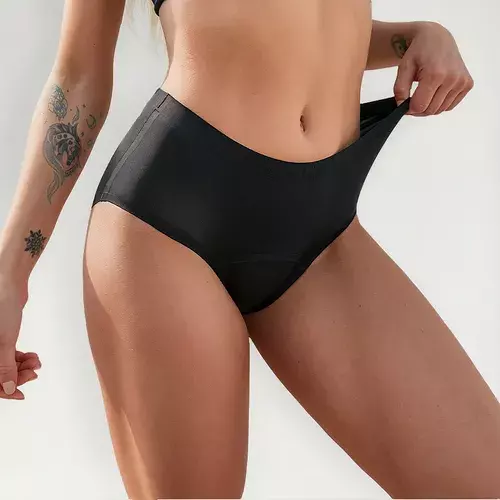 Calzón Menstrual 4 Capas Antifugas | Modelo 9676 Negro-0