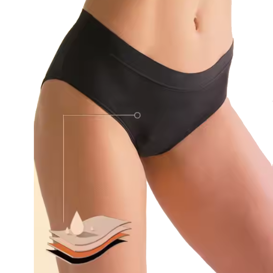 Calzón Menstrual Absorbente Juvenil | 4 Capas a Prueba de Fugas Modelo 8310-3