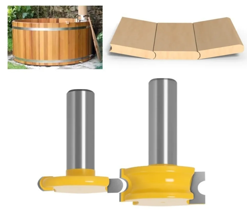 Set Fresas Vástago 1/2 Para Hacer Tinajas De Madera - Canoas-5