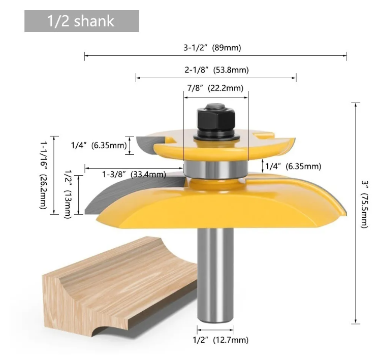 Fresa Para Tupi De 1/2 Pulgada-2