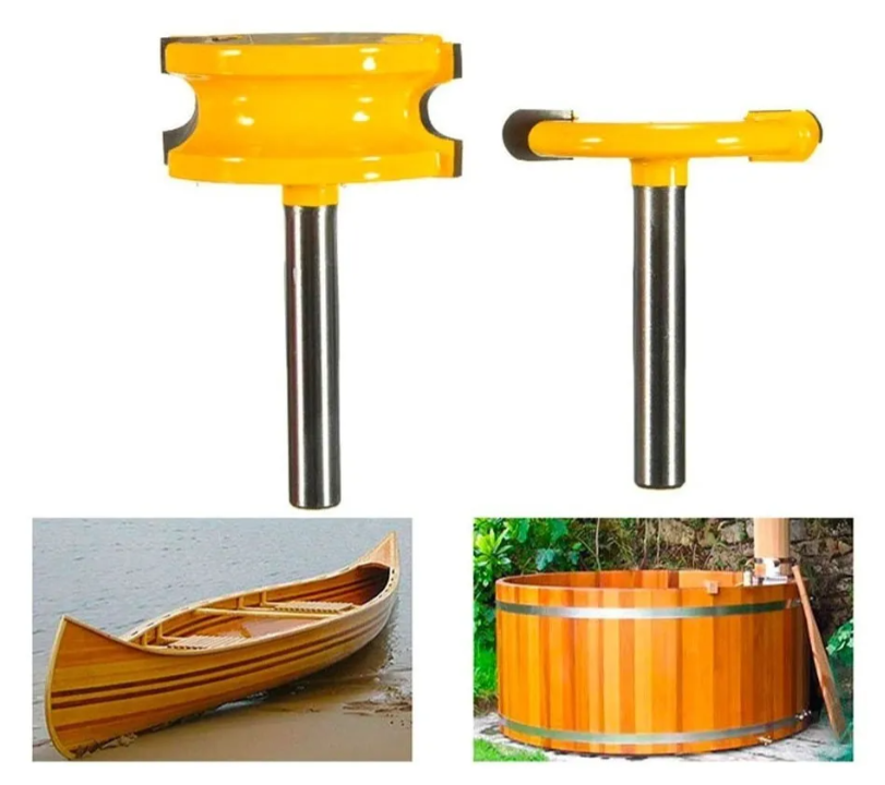 Set Fresas Vástago 1/4 Para Hacer Tinajas De Madera - Canoas-6
