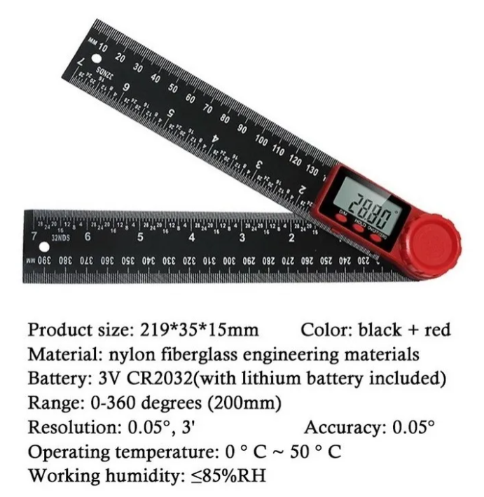 Medidor De Ángulos : Goniometro Digital-3