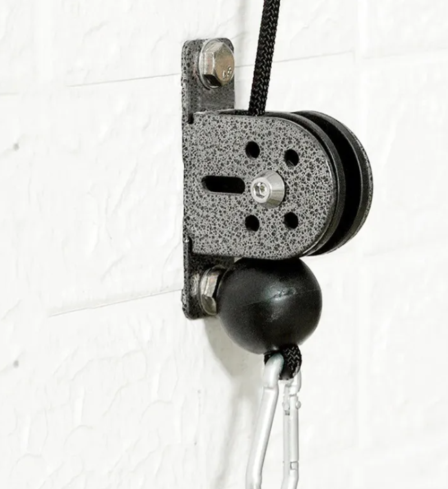 Polea Fija Silenciosa Fitness Gym Ruedas Acero-3