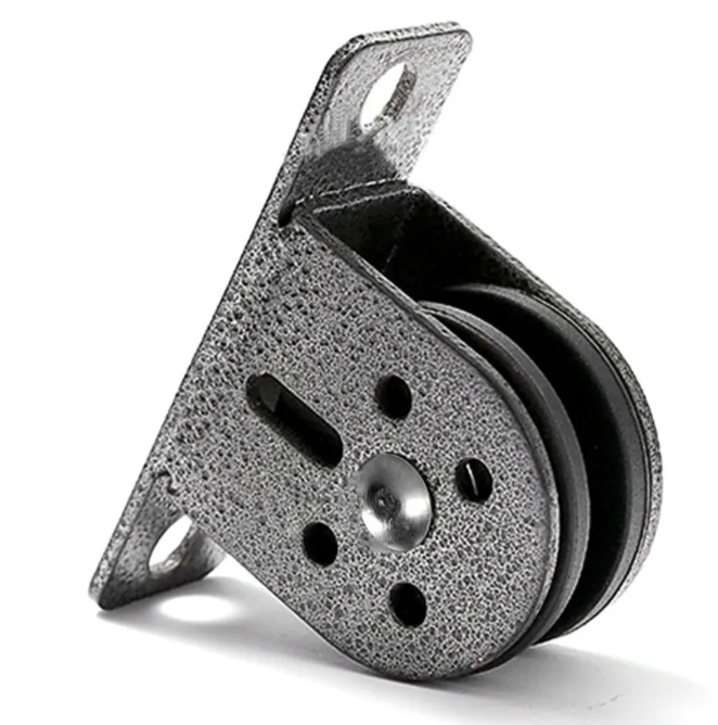 Polea Fija Silenciosa Fitness Gym Ruedas Acero-7