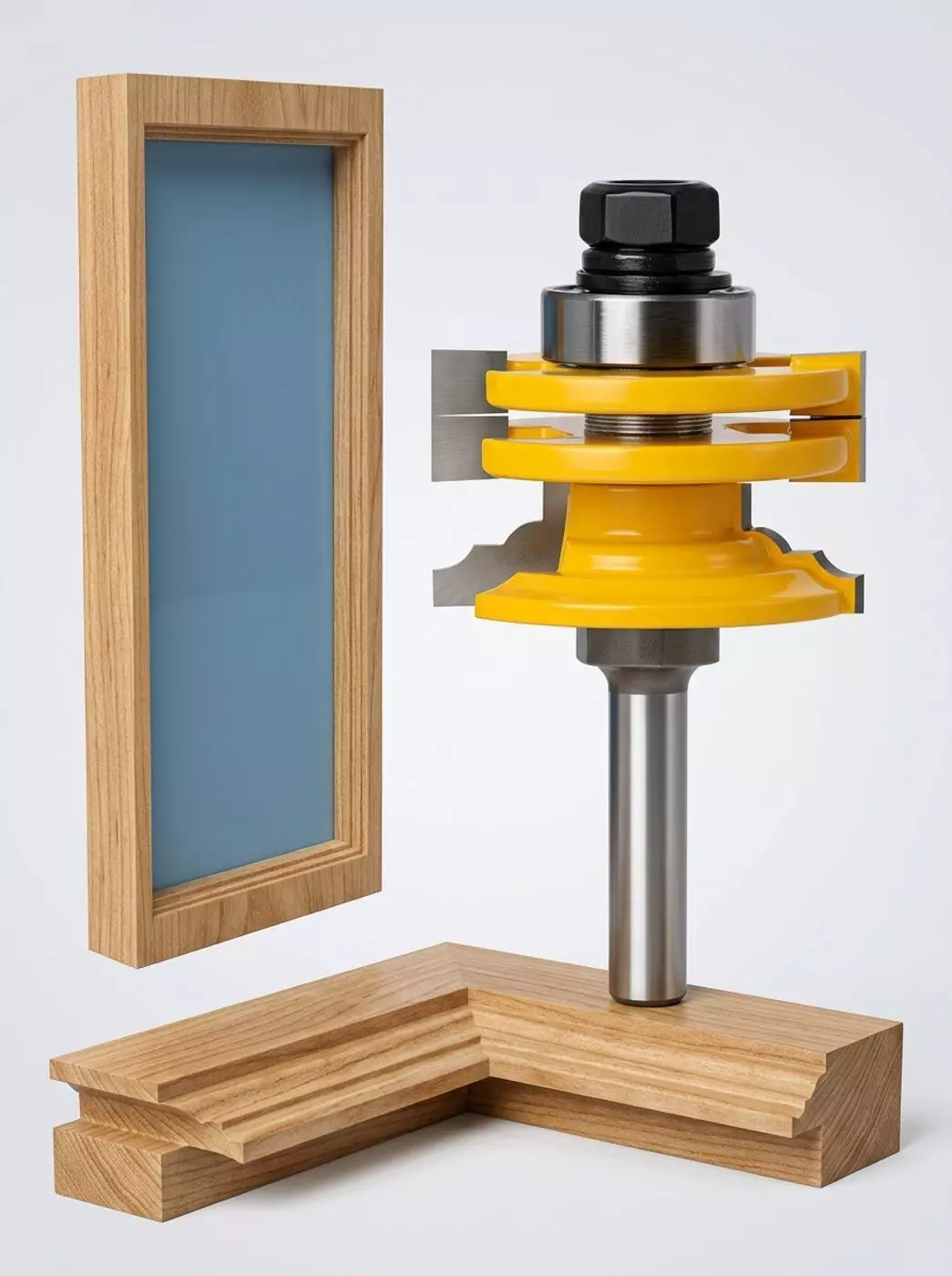 Fresa Madera Marco Ventana Puerta Para Vidrio Vástago 8 Mm-0