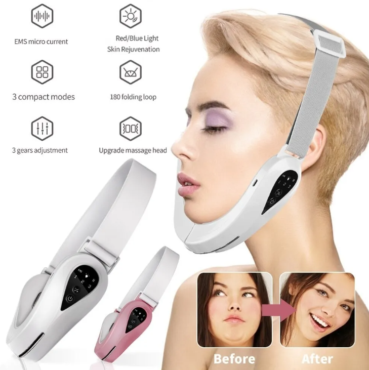 Cinturón Adelgazante Facial C/microcorriente Y Electrodos-4