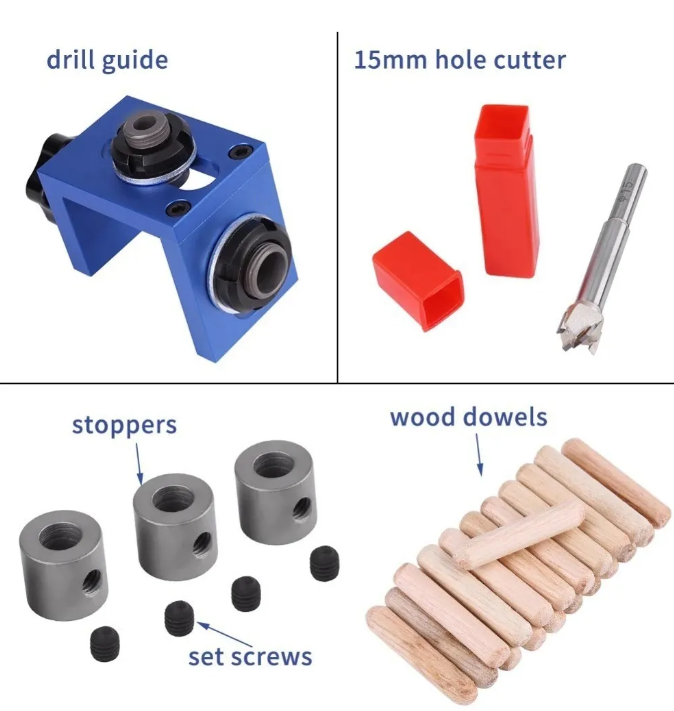 Guía Para Mini Fix De Perforación De Agujeros De Madera-4