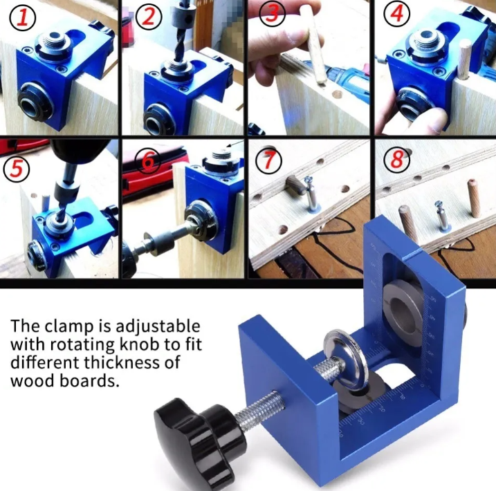 Guía Para Mini Fix De Perforación De Agujeros De Madera-6