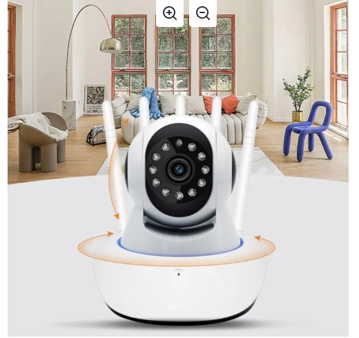 Camara Ip Wifi Hd Motorizada Audio Vision Nocturna 360° Blanco-3