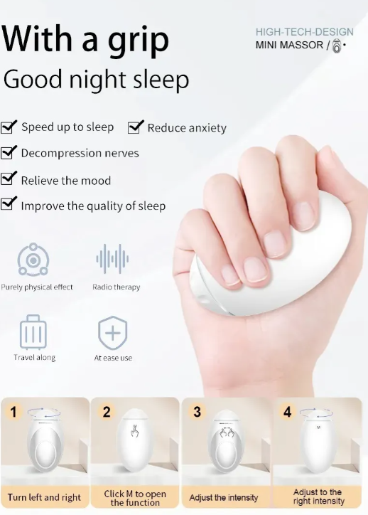 Máquina De Ayuda Para Dormir, Inductor De Sueño. Recargable, Blanco-6