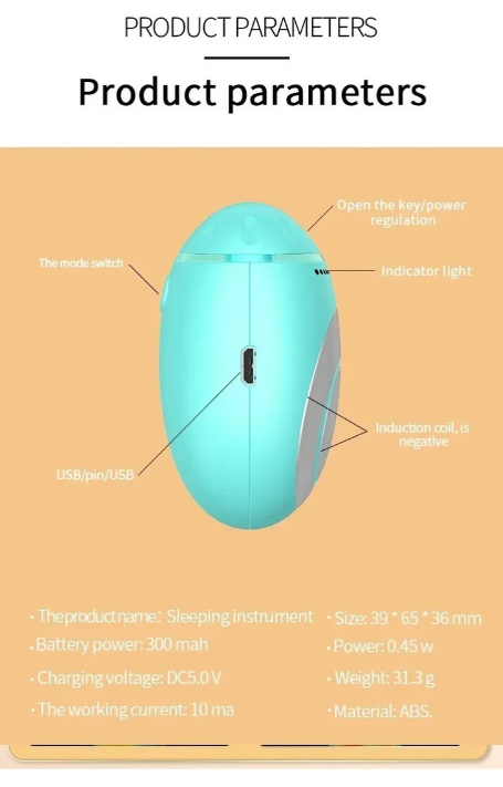 Máquina De Ayuda Para Dormir, Inductor De Sueño. Recargable, Blanco-7