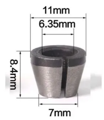 Set De 3 Adaptadores De Fresa Para 1/4 Pulgada, 6 Y 8 Mm-4
