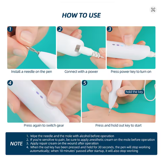 Pluma Láser De Eliminación Pecas, Manchas,tatoos, Verrugas-2