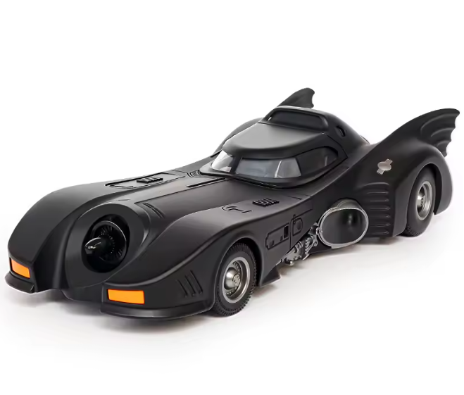Batimovil 1989 Escala 1/24, Aleación, Luz Y Sonido Negro-0