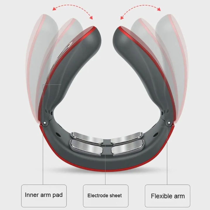 Masajeador Eléctrico Inteligente De Pulso Para Cuello Tens-3