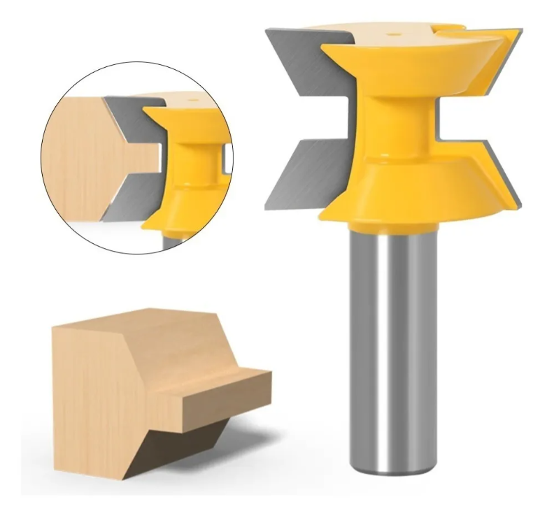 Set De 2 Fresas Machihembrada De Vástago 1/2 Pulgada-2