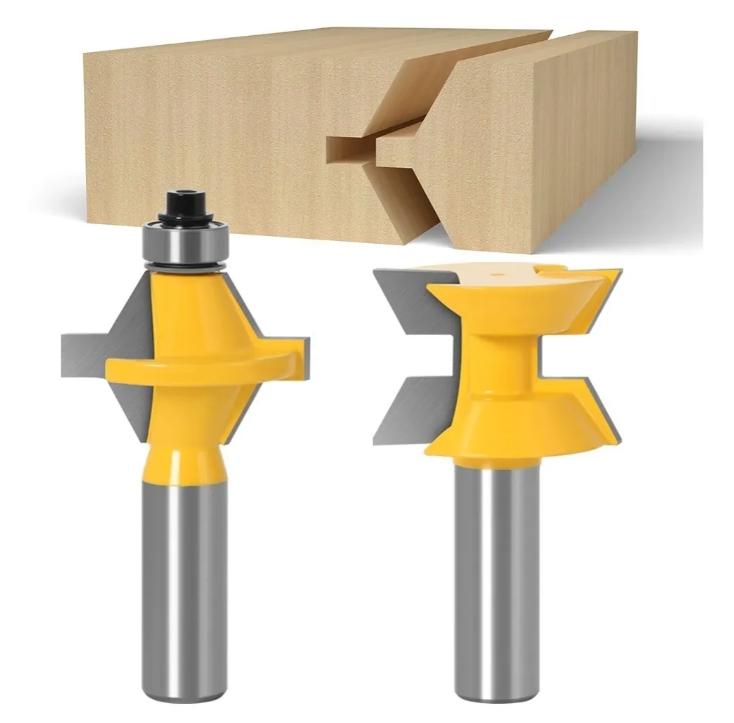 Set De 2 Fresas Machihembrada De Vástago 1/2 Pulgada-3