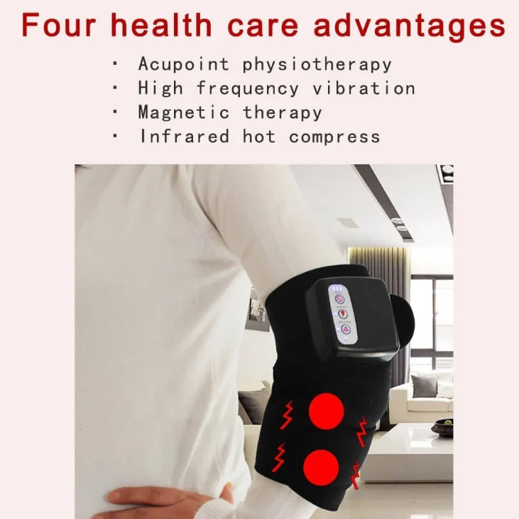 Masajeador Electrico Rodilla/codo Calor Vibraciòn Infrarojo-3