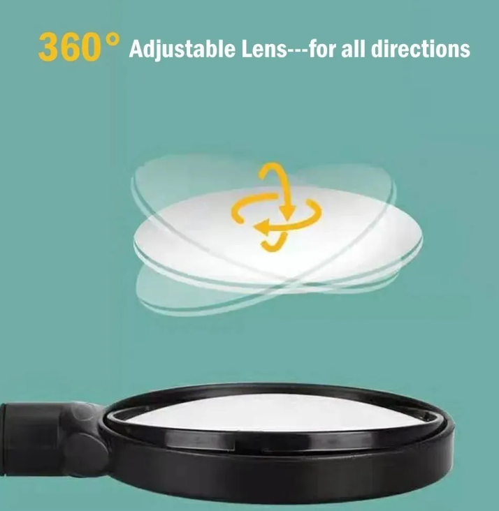 Espejo Retrovisor Bicicleta Convexo Rotación Ajustable 38 Cm-6