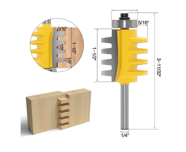 Fresas Toma 1/2 Para Makita Router Grande Finger Tupi-2