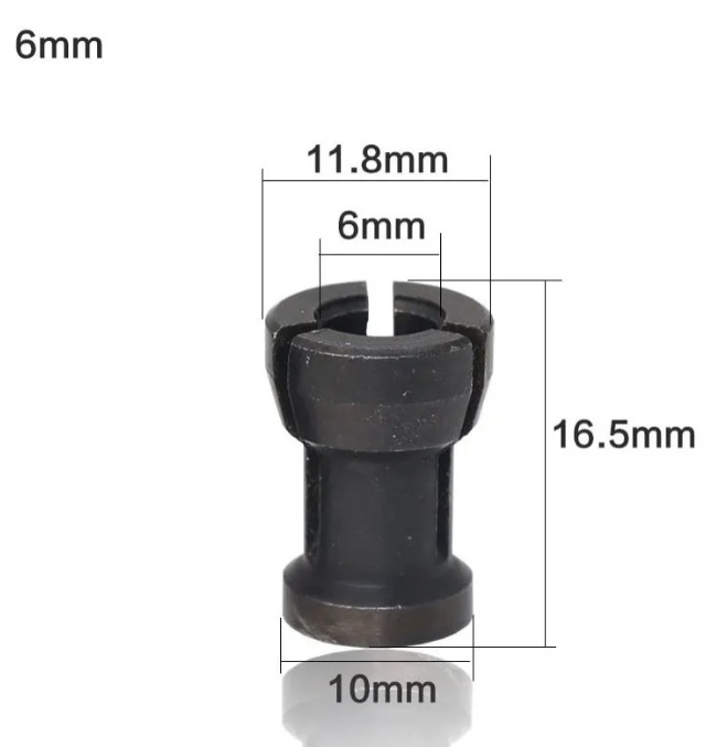 3 Adaptadores De Fresa Para 1/4 Pulgada, 6 Y 8 Mm-4