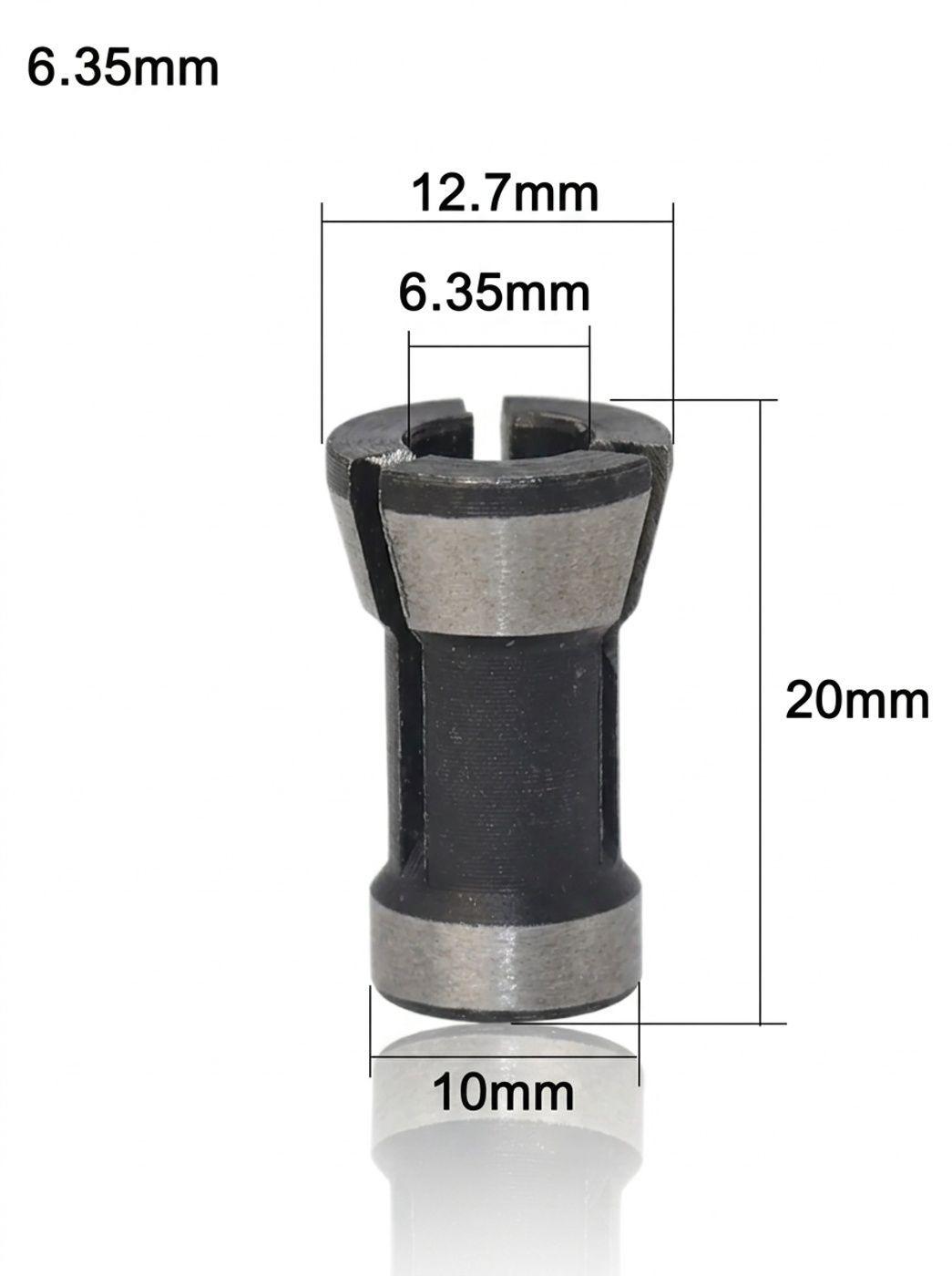 3 Adaptadores De Fresa Para 1/4 Pulgada, 6 Y 8 Mm-3