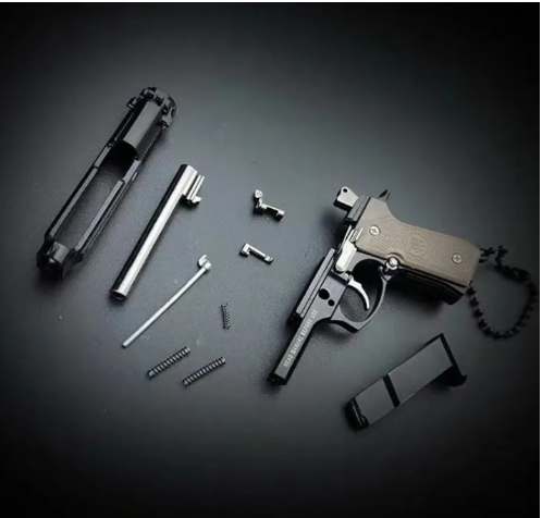 Llavero Con Forma De Mini Pistola Desmontable 1911 M92 Llave-3